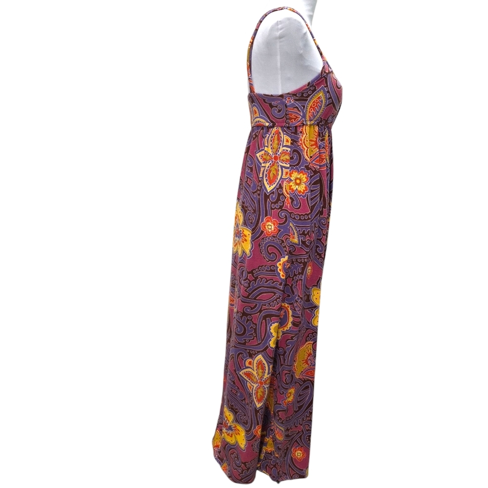 Mossimo Supply Co. Floral Maxi Dress Purple Yellow Size Small - Picture 5 of 9